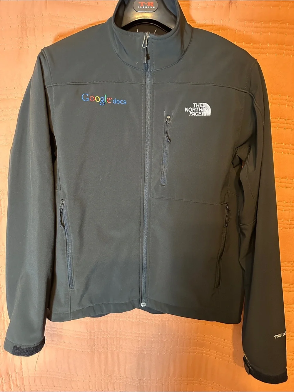 The North Face Black Bomber Jacket with Google Docs Logo
